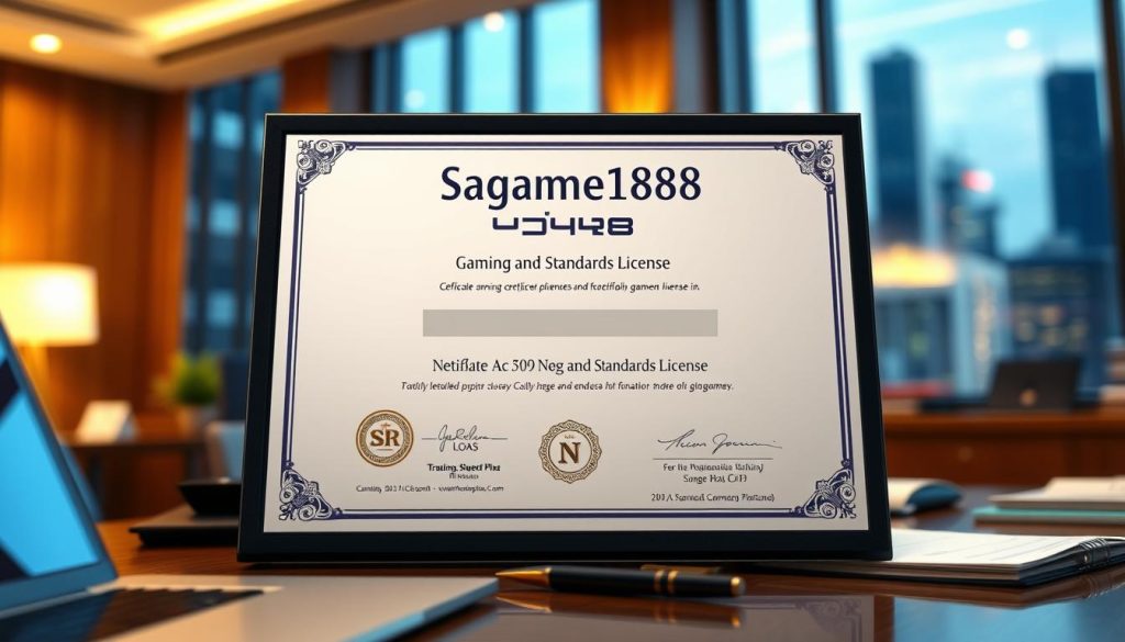 ใบอนุญาตเกมและมาตรฐาน Sagame1688